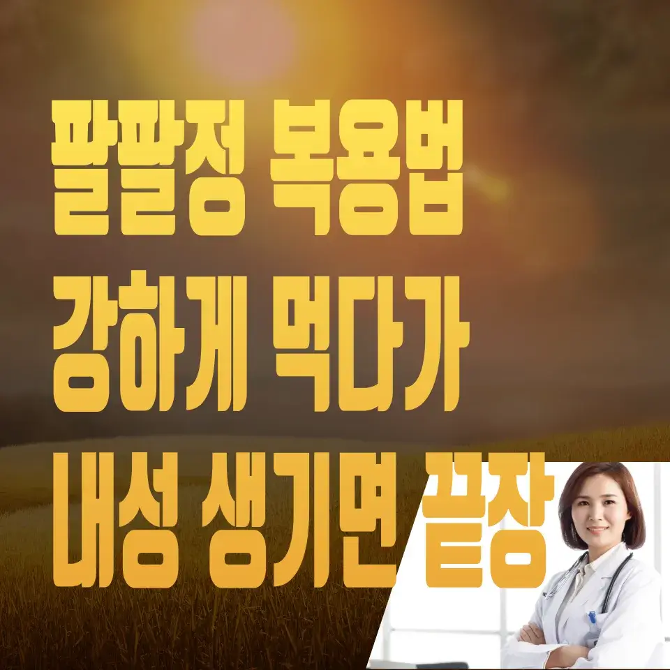 팔팔정-복용법